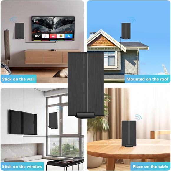 TV Antenna, Antenna for Smart TV Support 4K 1080P with Amplified Signal Booster - Picture 4 of 4